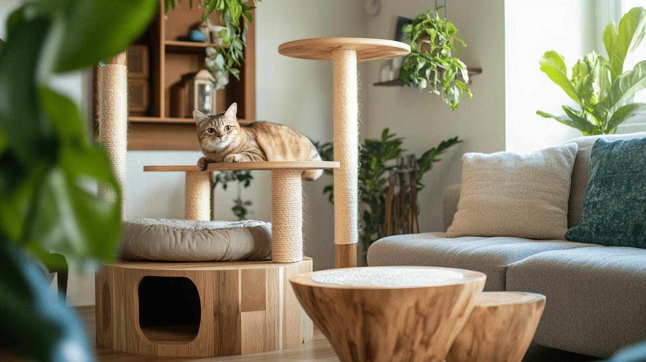 Guide d’achat : Les arbres a chat en bois Chat Perche pour le confort de votre felin